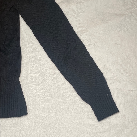 Apt. 9 Black Sweater with Plush Collar - Picture 2 of 6